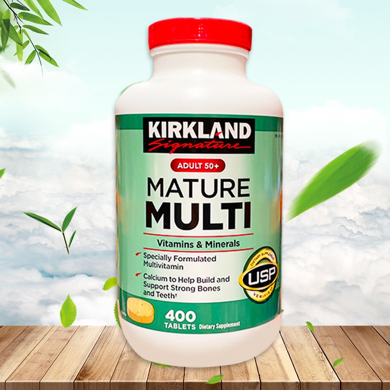 (Exp.05/2027)Kirkland Signature Adult 50+ Mature Multi Vitamins & Minerals, 400 Tablets