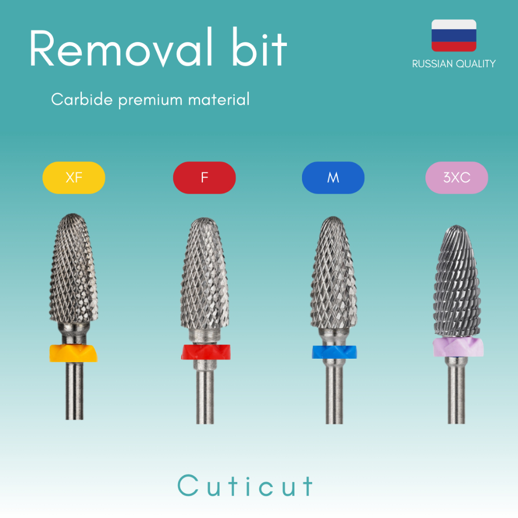 Cuticut Carbide Removal bit 5.6*14.0 หัวเจียรคาร์ไบท์ สำหรับเจียรล้างเล็บ