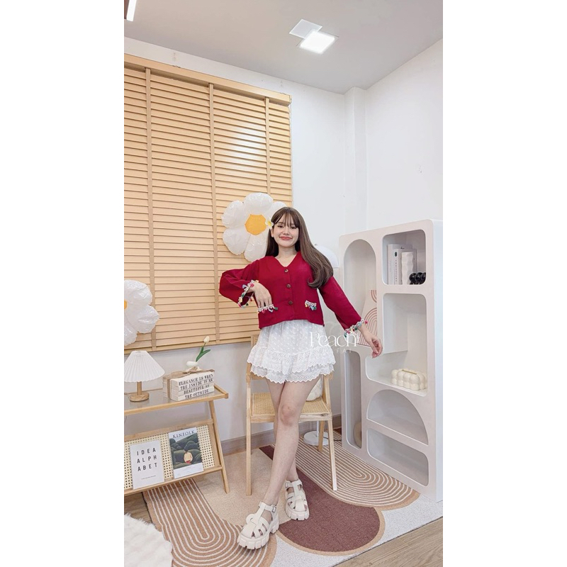 เสื้อตุ้งติ้งแขนยาวมีกระเป๋าข้างหน้า