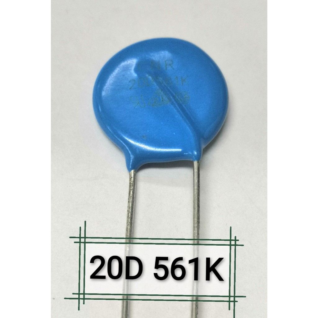 วาริสเตอร์ มีค่า 20D 561K,20D 681K,20D 821K,S20K 275 เส้นผ่าศูนย์กลาง 20 mm. (ราคาขายต่อแพ็คมี 3 ตัว