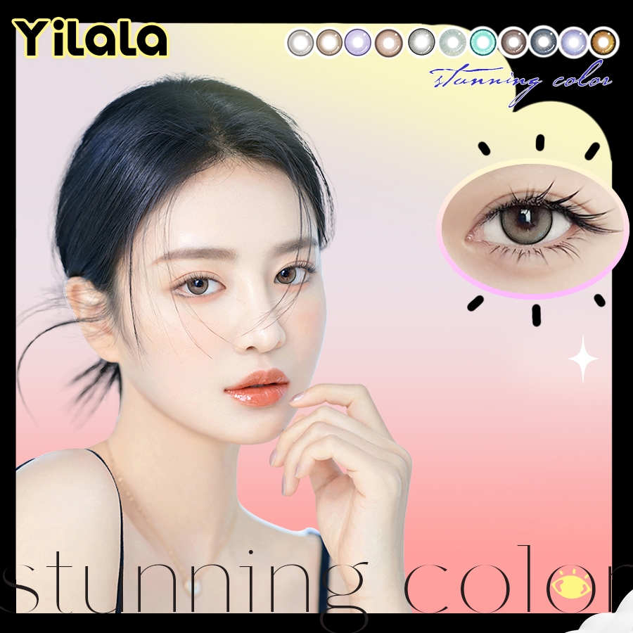 คอนแทคเลนส์  Green/Grey คอนแทคเลนส์รายเดือน DIA 14.2mm ค่าสายตา 0-450 1 คู่ (2 เลนส์)