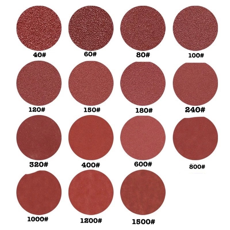 กระดาษทรายกลม กระดาษทรายกลมหลังสักหลาด 4 นิ้ว(แพ็ค 100ใบ) - รูปที่ 7