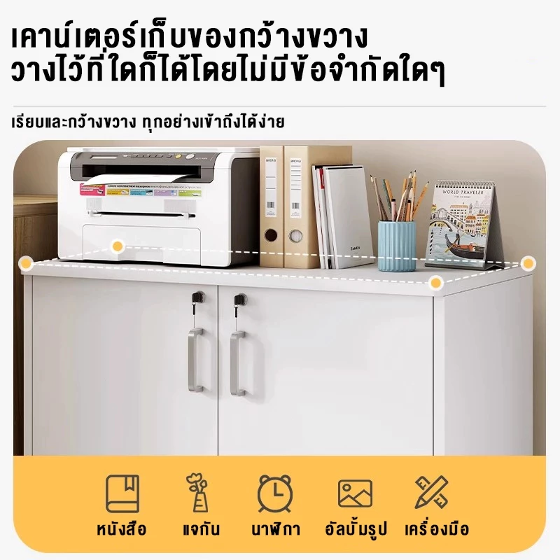 MR ตู้เก็บของพร้อมลิ้นชักและล้อเลื่อน สไตล์มินิมอล thumbnail 6