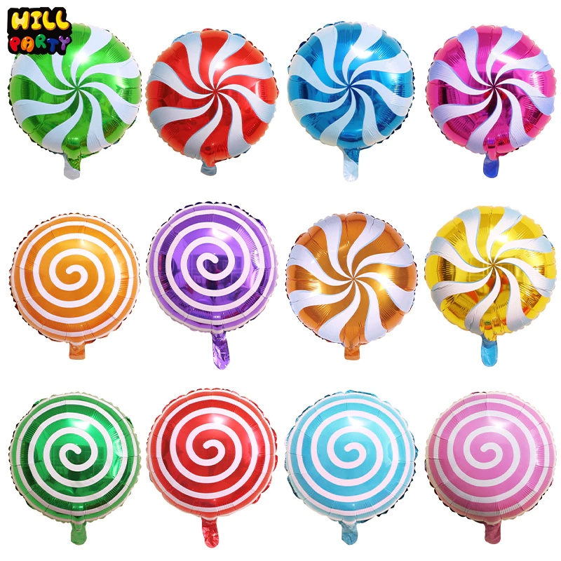 ลูกโป่งฟอยล์ทรงกลม Ins อมยิ้มสําหรับตกแต่งงานปาร์ตี้วันเกิด 18 นิ้ว สําหรับตกแต่งงานปาร์ตี้วันเกิดเด็ก DIY