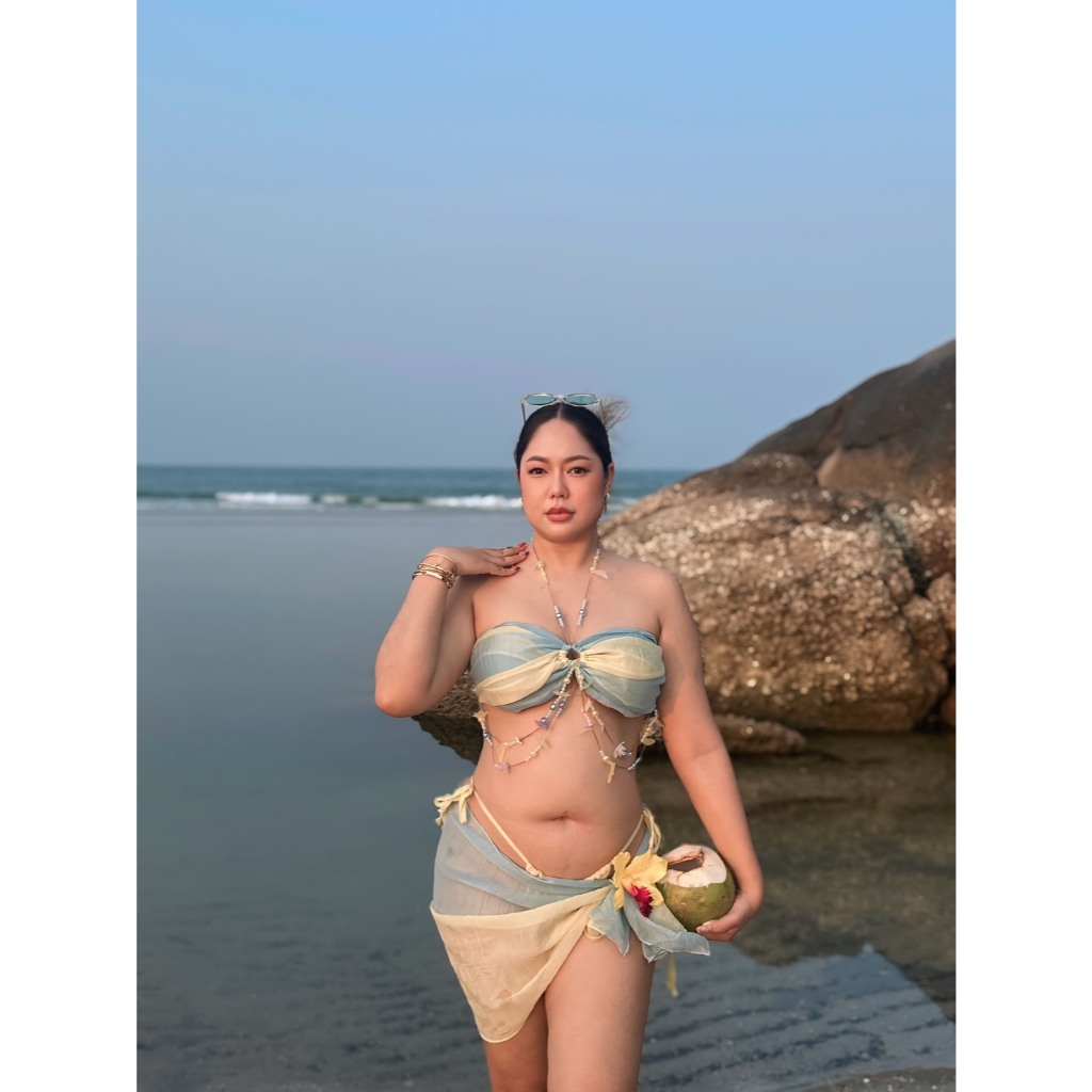 Verso Bikini บิกินีลูกปัด เซท 3 ชิ้น สวยเด่นไม่เหมือนใครแน่นอน