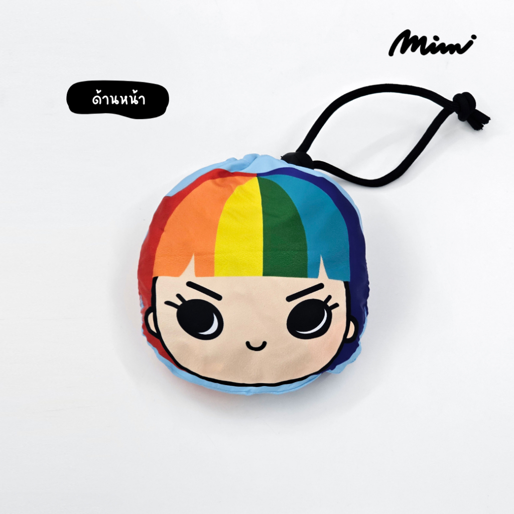 Mimi กระเป๋ากลมพับได้ Pride Mimi สีฟ้า A9YKSB