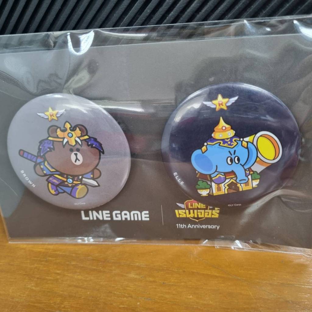 เข็มกลัด LINE เรนเจอร์ LINE Rangers 11th Anniversary ของพรีเมียมจากเกม