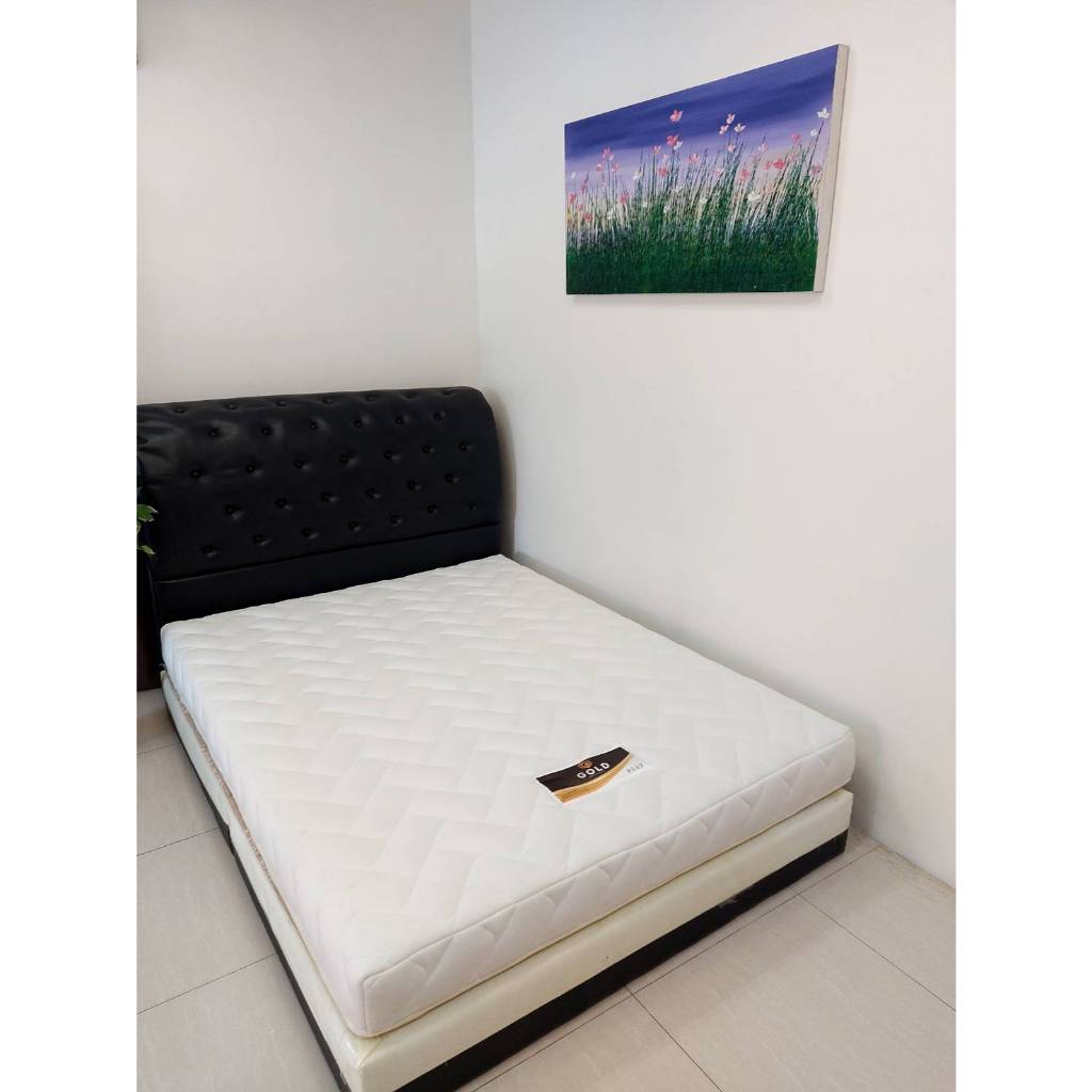 ที่นอน รุ่น GOLD ผ้านุ่ม ยางPE เสริมแผ่น Flora Felt 3.5ฟุต 5ฟุต 6ฟุต หนา 4 นิ้ว 6 นิ้ว นุ่มแน่น