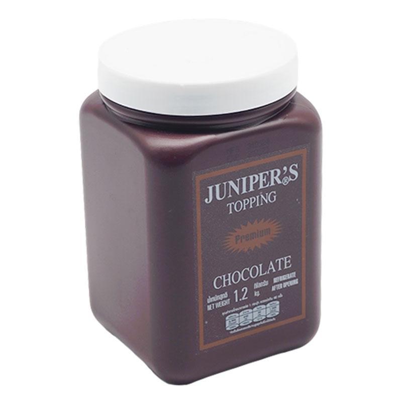 จูนิเปอร์ ท็อปปิ้ง พรีเมียม ช็อกโกแลต 1.2 กก. / JUNIPER Premium Chocolate Topping 1.2 kg.