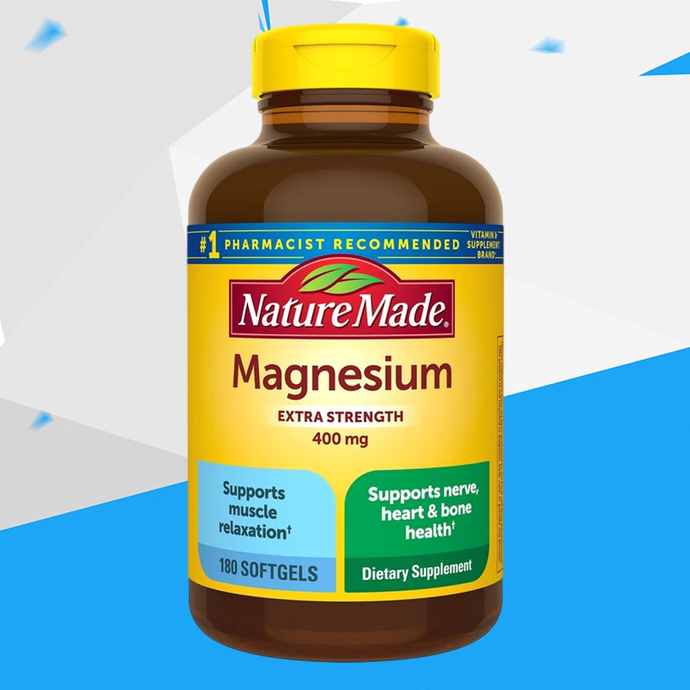 (Exp.08/2027)Nature Made Extra Strength Magnesium 400 mg., 180 Softgels