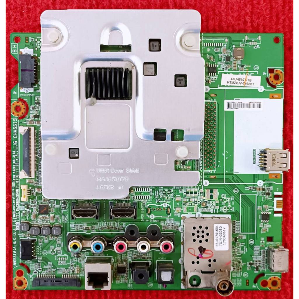 เมนบอร์ดทีวี LG ใช้ได้กับรุ่น 43UH610T , 49UH610T พาสบอร์ด EAX66943504/5/6