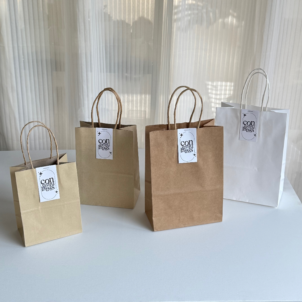 [พร้อมส่ง ส่งของทุกวัน] ถุงปัจฉิม ถุงใส่ของปัจฉิม ของปัจฉิม ของขวัญปัจฉิม ถุงกระดาษ