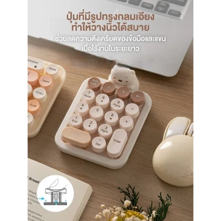 MOFii K520 Wireless Numeric แป้นตัวเลขไร้สาย มาพร้อมซิลิโคนกันกระแทก น้องหมีสุดน่ารัก ปุ่มกลมกดง่าย