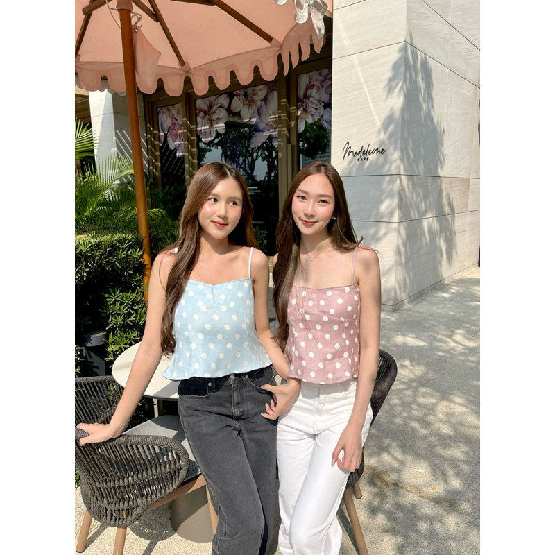Dottie top🎀 - polka dot by shewear.bkk