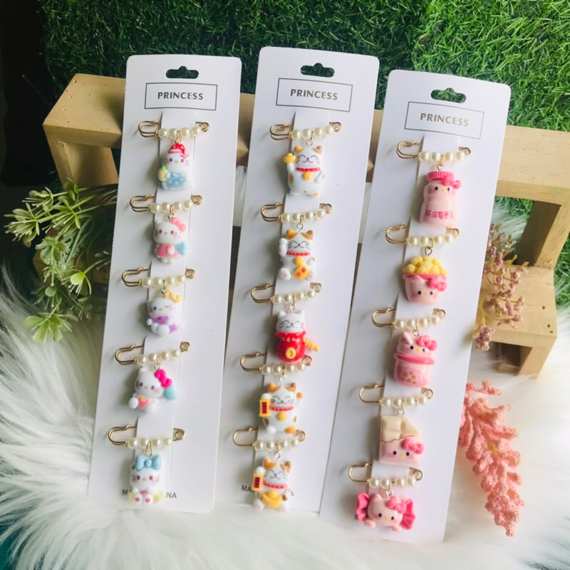 เข็มกลัดแฟชั่น คนท้อง น่ารัก สีสันสดใส 5 ชิ้น พร้อมส่ง ตกแต่งเสื้อผ้า