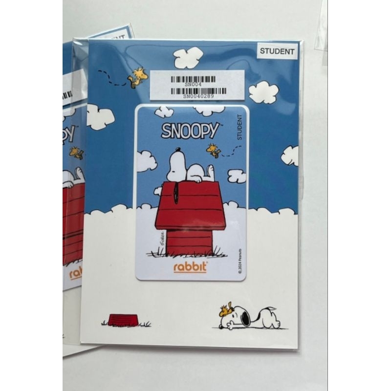 rabbitcard  snoopy สำหรับนักเรียน.student...สุด cute