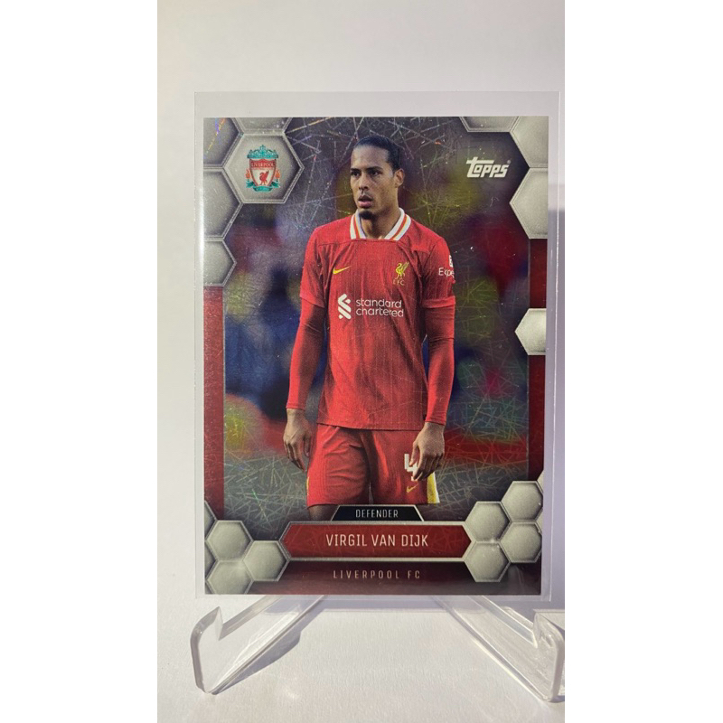 การ์ดสำหรับสะสม นักฟุตบอล Virgil Van Dijk, Liverpool, TOPPS 2024