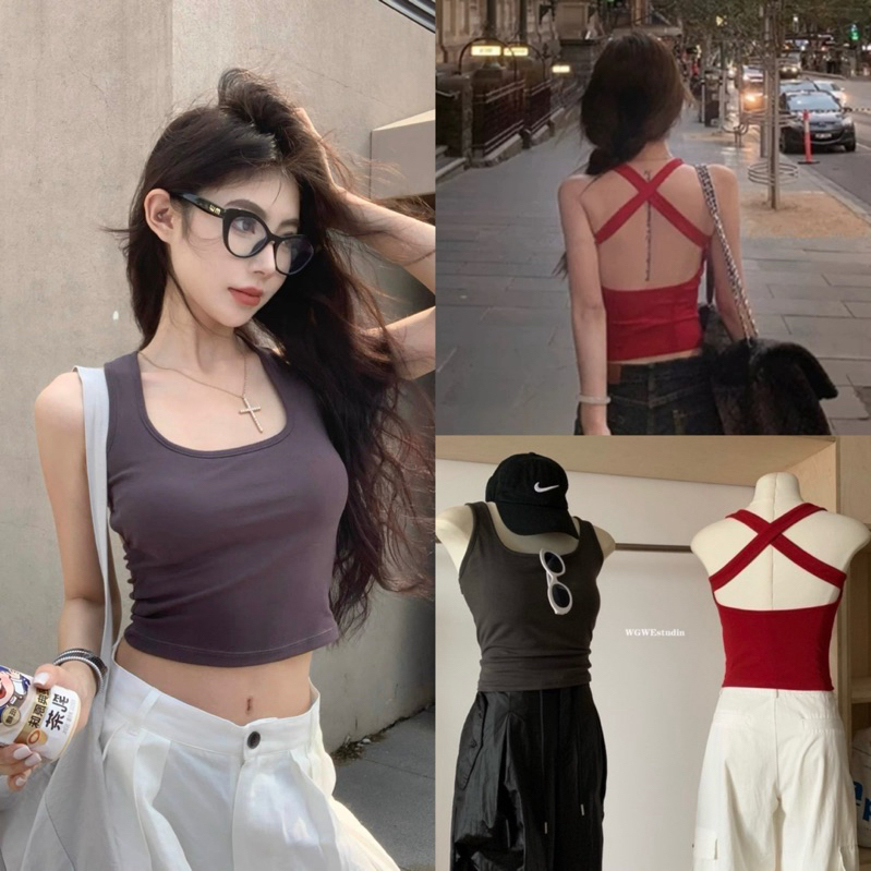 เสื้อกล้ามไขว้หลังรุ่น 8709 TAG WG.WE 🇰🇷🇰🇷