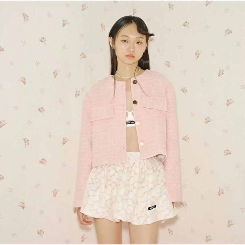 (new!)BNK - MILAN TWEED JACKET (สี Cupcake) size 46