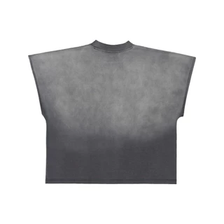 Hiptrack™ แท้งค์ ท็อป เสื้อทรงโอเวอร์ไซส์ แขนตัด ชายเสื้อสั้น - ซันเฟด