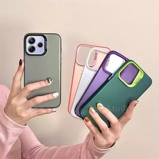 IMD เคสกันกระแทก For Xiaomi Redmi Note15 Note15Pro Plus Poco M8Pro X7 Note14 Note14Pro Plus สีสดใส เคสผิวด้าน