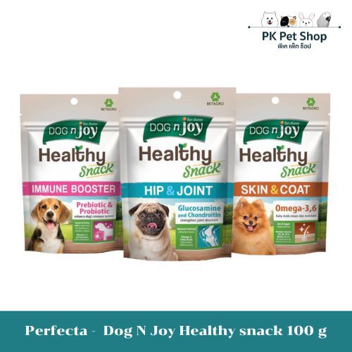 DOG n joy Healthy Snack ขนมเพื่อสุขภาพที่ดี สำหรับสุนัข 100g