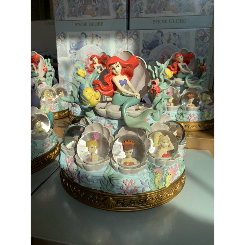 Pre-order🧜🏻‍♀️💜The Little Mermaid 35th Anniversary Snowglobe🧜🏻‍♀️🎀✨
