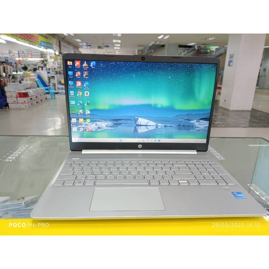 HP 15s-fq1002tu   สวย สภาพ ดี     ออกแบบงานกราฟฟิก  3D 4D   CPU     Intel Core i5 -1135G7 2.40 gh