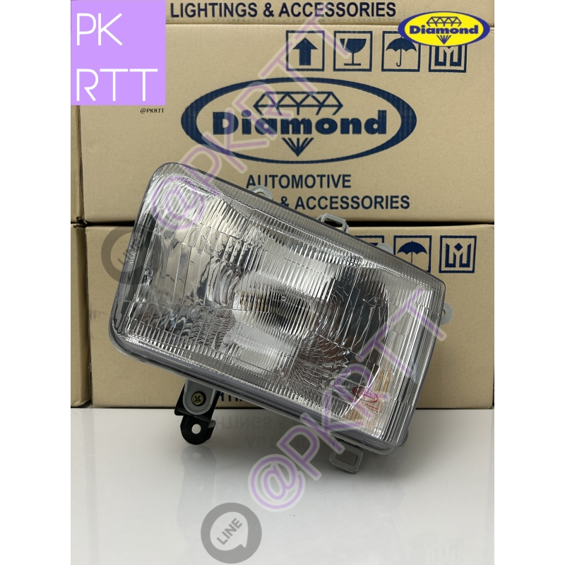 ไฟหน้า โตโยต้า ไมตี้ ตาเต็ม ปี 1995-1998 TOYOTA MIGHTY X ตราเพชร ไดมอนด์ Diamond