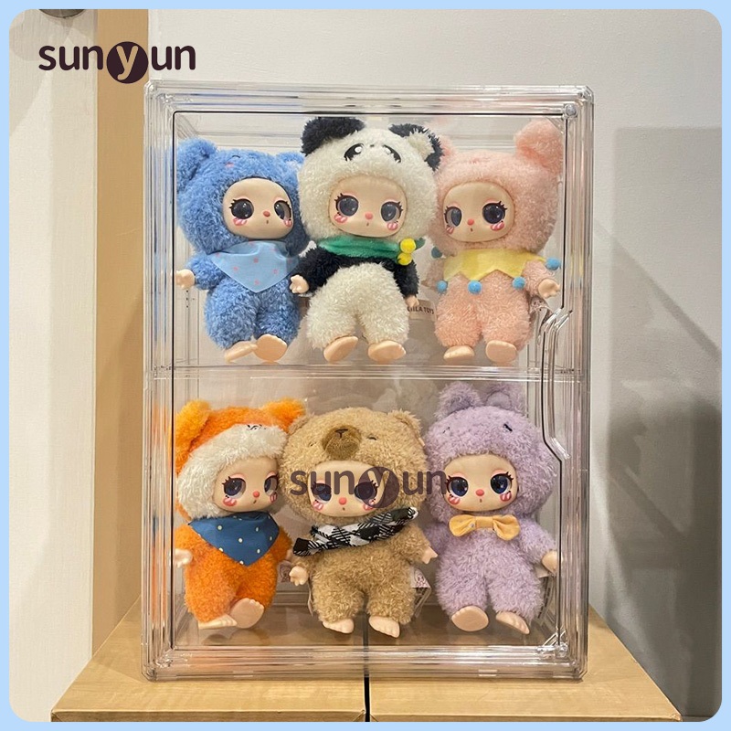กล่องใส ตู้โมเดล ตุ๊กตา popmart/labubu/kimmon/zimomo ของสะสม กล่องติดผนัง กันฝุ่นกันความชื้น