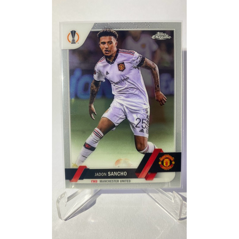 การ์ดนักฟุตบอล MANCHESTER U., TOPPS CHROME 2023, Iqbal, Elanga, Sancho