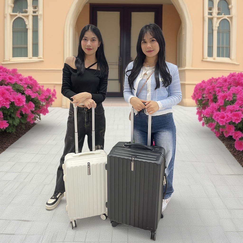 ประเภทซิป กระเป๋าเดินทาง luggage Suitcase กระเป๋าลาก ด้วยตะขอ 20/24/28นิ้ว [ลูกค้าใหม่ ราคาพิเศษ]