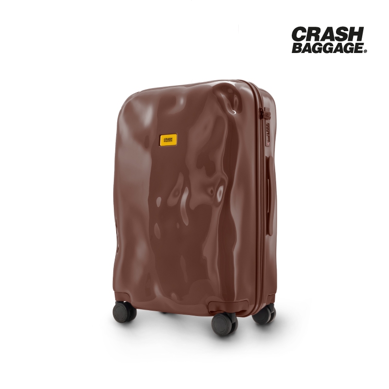 CRASH BAGGAGE กระเป๋าเดินทาง รุ่น TONE ON TONE สีCHOCOLATE ขนาด 26.8"รับประกัน 5 ปี