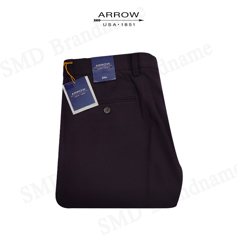 Arrow กางเกงสแล็คผู้ชาย ขายาว ทำงาน รุ่น Man's Rayon Pants (Eggplant) Code: SY8N4VIW AS9761 - รูปที่ 4