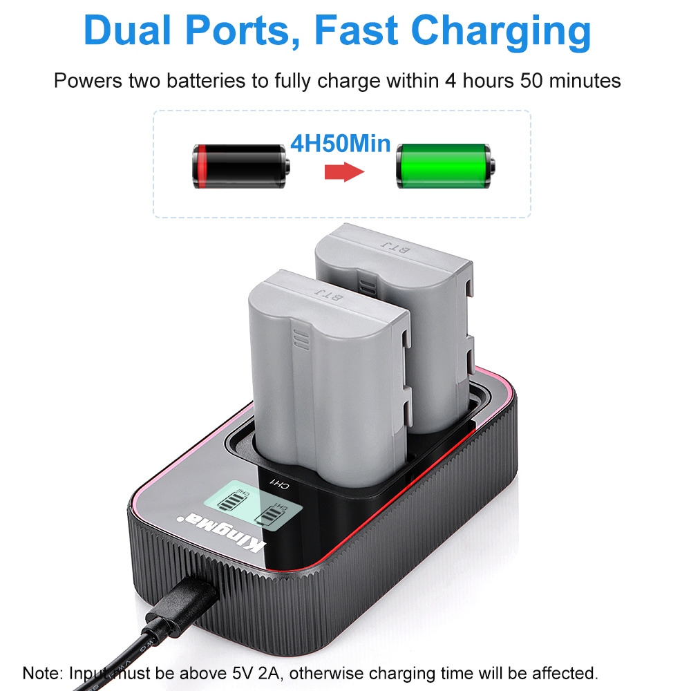 Kingma Nikon EN-EL3E / ENEL3E แบตเตอรี่ แท่นชาร์จ (ประกันศูนย์ 1 ปี)