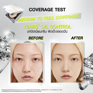 Gentle Colors Ai Cushion SPF50+ PA+++ คุชชั่นเนื้อแมตต์ สวยแนบผิว ปกปิดเนียนกริบ กันน้ำ กันเหงื่อ คุมมันยาวนาน 12 ชม.