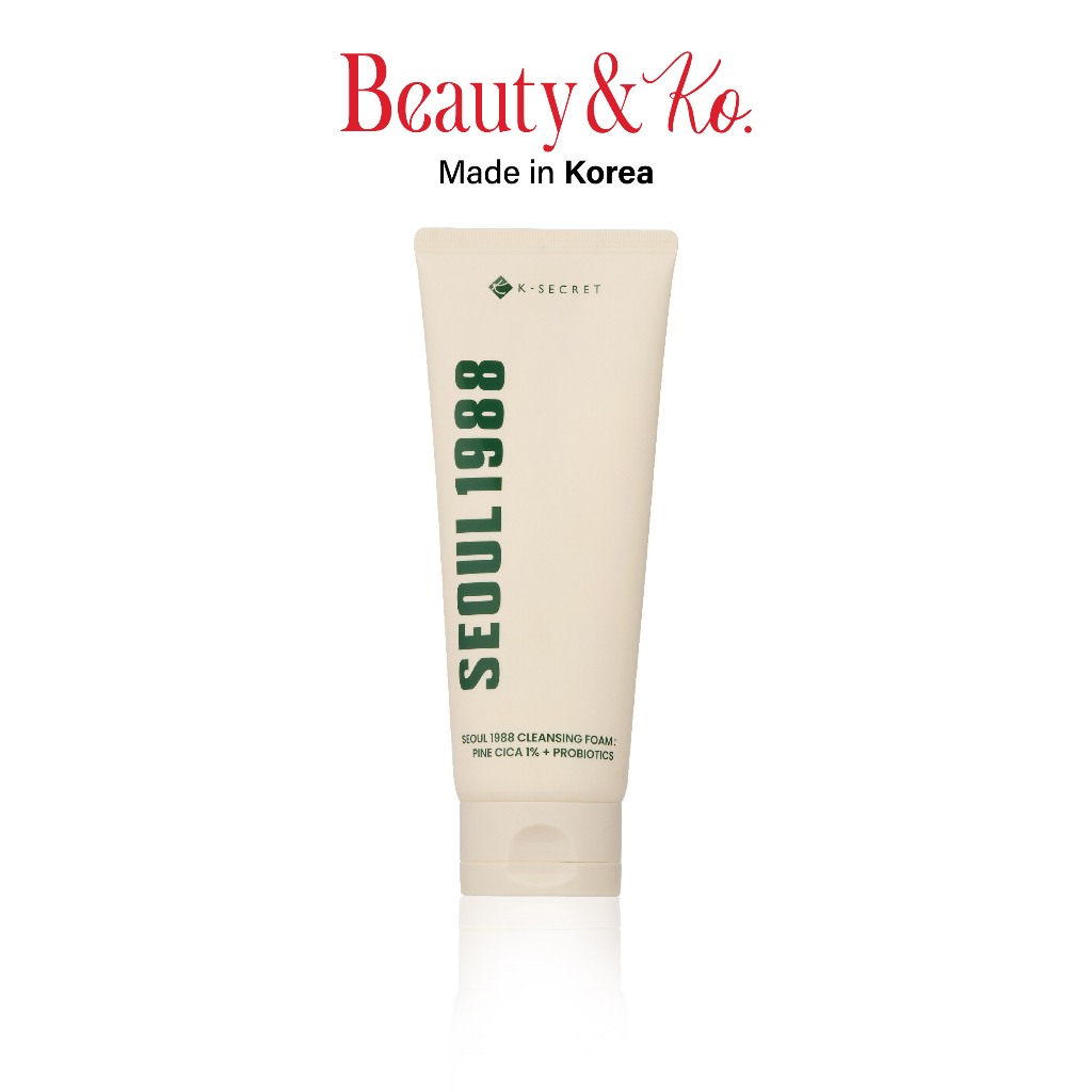 BeautyandKo K-SECRET SEOUL 1988 CLEANSING FOAM : PINE CICA 1% + PROBIOTICS โฟมล้างหน้า