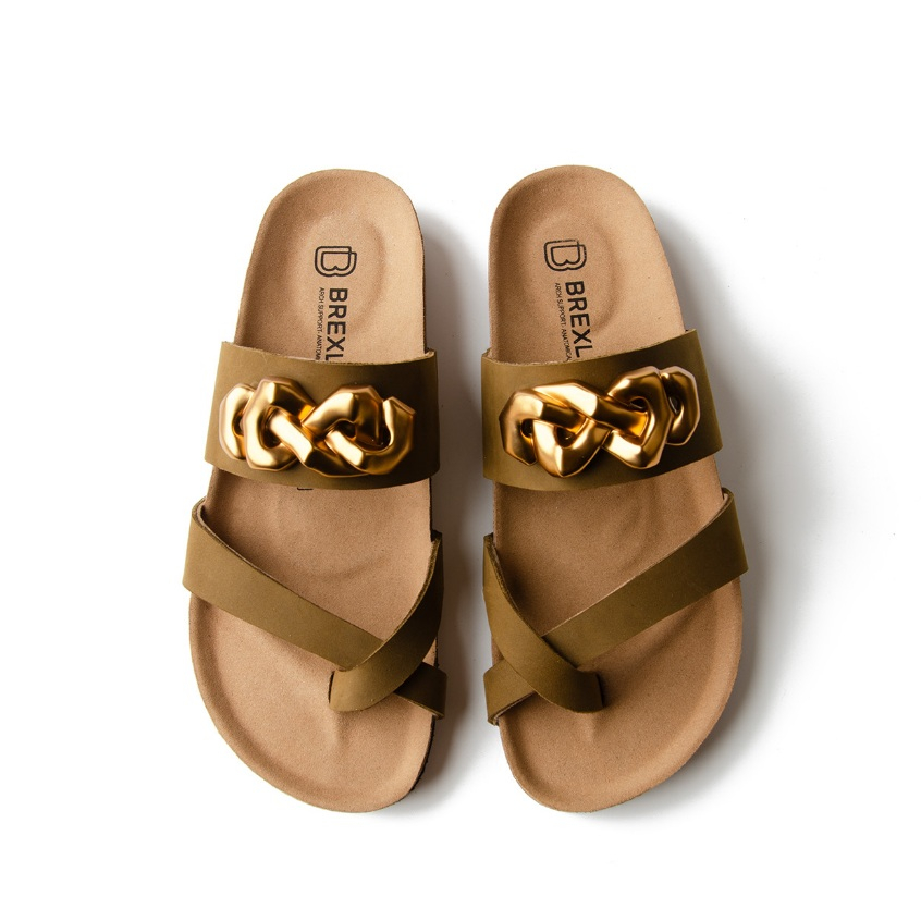 BREXLEY รองเท้าแตะเพื่อสุขภาพ รองรับฝ่าเท้า หนังแท้100%  รุ่น Kenzo