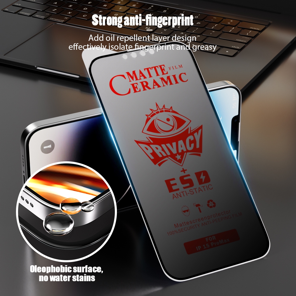 ฟิล์มกระจก ด้าน AG สำหรับ for iPhone 17 13 16 Pro Max 11 12 13 14 15 Pro 12 13 Mini 6 7 8 Plus X XR XS Max 17Air - รูปที่ 7