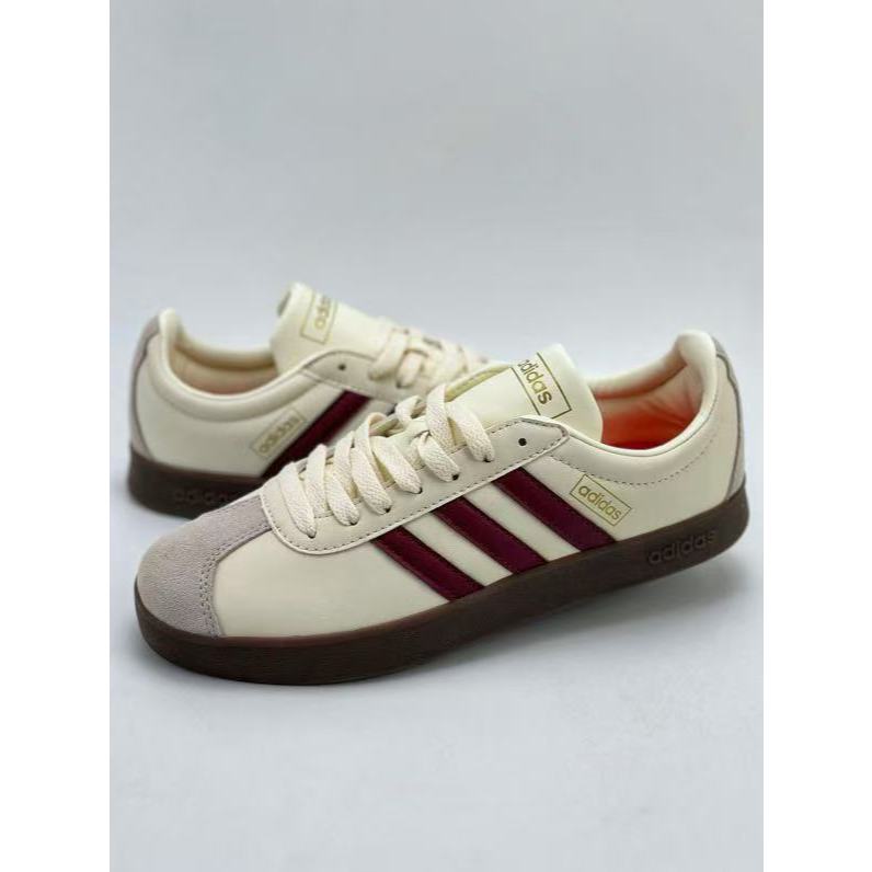 Adidas Neo VL Court 2.0 หนังกลับกันลื่นรองเท้าผ้าใบตัดต่ำน้ำหนักเบาทนต่อการสึกหรอ JH5062SJ