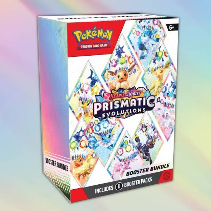 พร้อมส่ง Pokemon TCG Scarlet & Violet Prismatic Evolutions Booster Bundle Box ของแท้ (Eng ver.)
