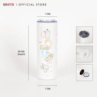 [พร้อมส่ง] IGNITE แก้วเก็บอุณหภูมิ ร้อน-เย็น ลายหมาจ๋า สินค้าลิขสิทธิ์แท้