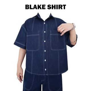 JAMANBKK / BLAKE SHIRT / เสื้อเชิ้ตยีนส์ ทรงครอป