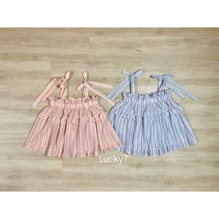 BY IRA Tingerbelle Tank Top (915/23036) สายเดี่ยวลายสก็อต ดีเทลยางยืดรอบอก สายสามารถมัดได้ตามสไตล์ เหมาะกับทุกสายแค้ม
