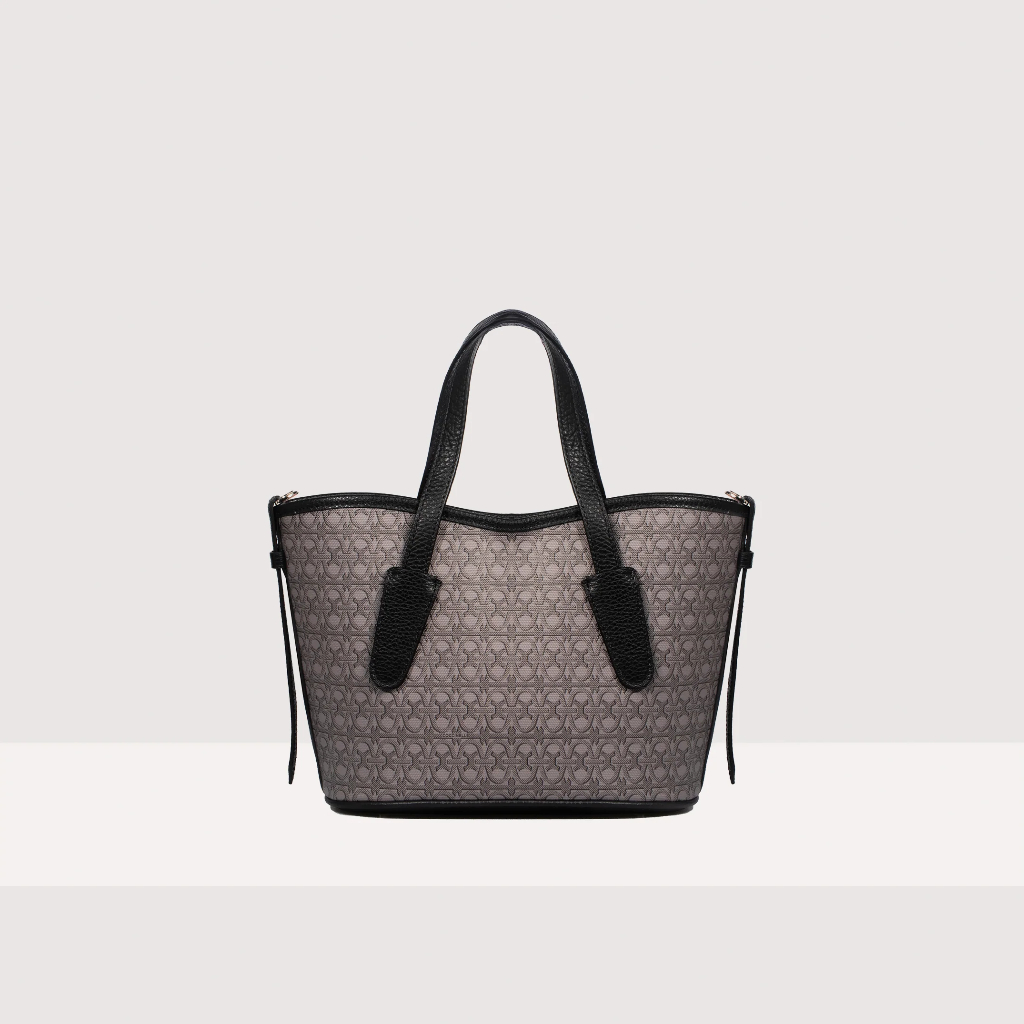 COCCINELLE กระเป๋าถือผู้หญิง รุ่น NEW NEVER WITHOUT BAG TOP HANDLE BAG 180501 สี MULTI NOIR/NOIR