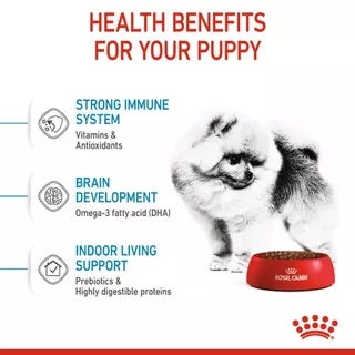 Royal Canin Mini indoor Puppy ขนาด 500 g.และ 1.5 kg. สำหรับลูกสุนัขพันธุ์เล็กอายุ 2-10 เดือน