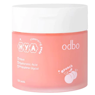 Odbo Hya Cleansing Pads โอดีบีโอ ไฮยา คลีนซิ่ง แพด ขนาด 130กรัม ODR03 (1กระปุก)