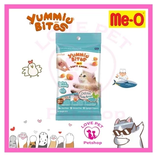 (ยกกล่อง)Me-O Yummie Bites มีโอยัมมี่ไบร์ท ขนมแมวขนาด 30gx12 ซอง