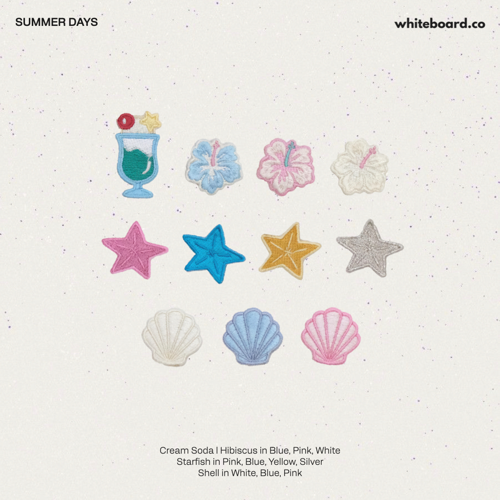 Whiteboard.co Patch for Phone Case - Summer Days แพทช์ตุ๊กตาติดตกแต่ง (ซื้อผ่าน Shopee Video ลด 30%)