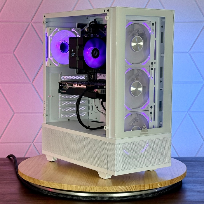 Computer AMD RYZEN5 8600G Ram 32GB DDR5 M.2 NVMe 500GB RX6600 8GB มือสอง ประกัน 1 ปี